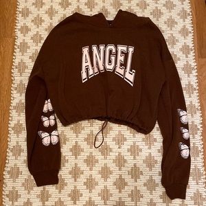 Rue21 brown angel sweatshirt